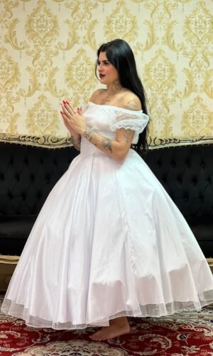 Blusa Brilho Branca 004