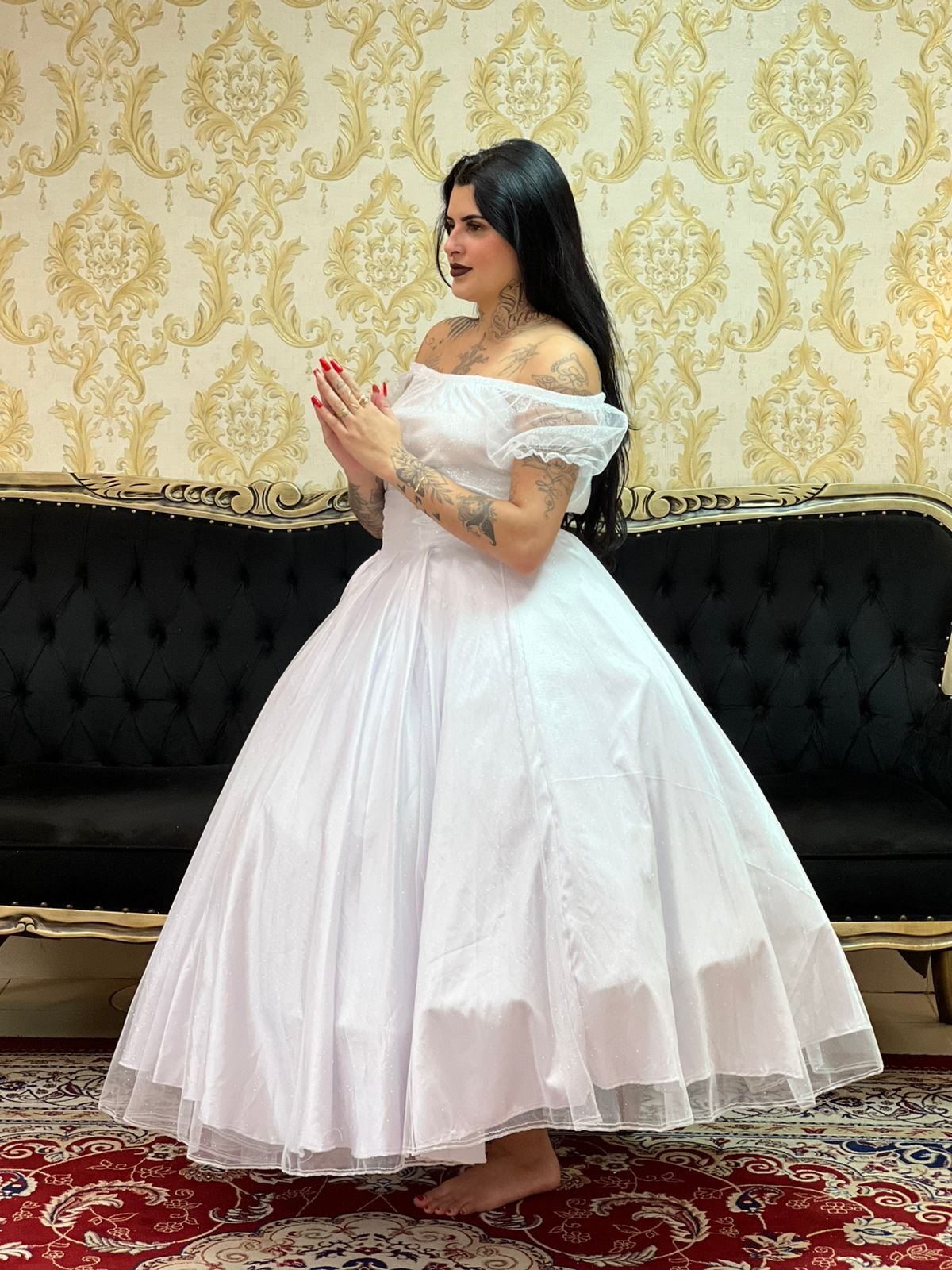 Blusa Brilho Branca 004