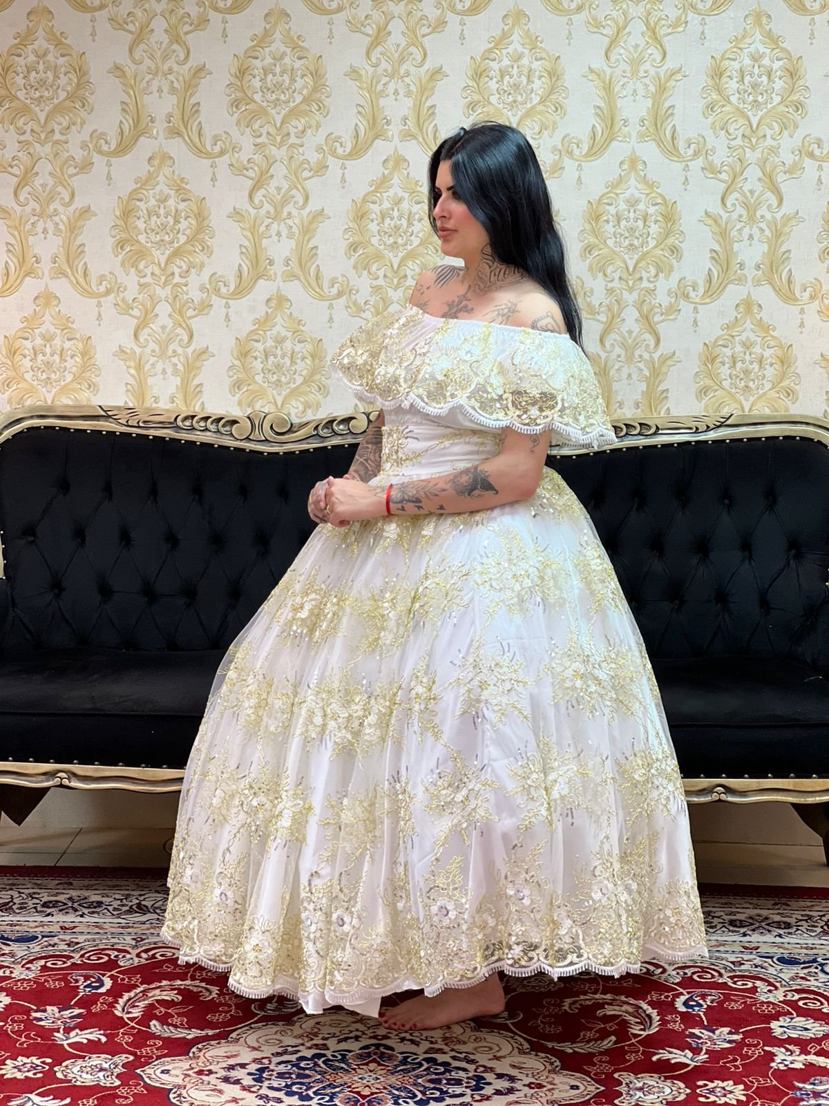 Blusa Babado Bordado Bco/Dou 047