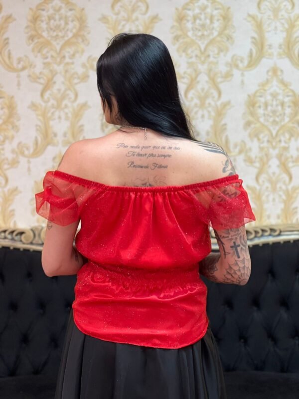 Blusa Brilho Vermelha 104 - Imagem 4