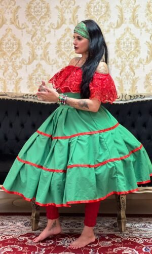 Blusa Babado Bordado Verm 119