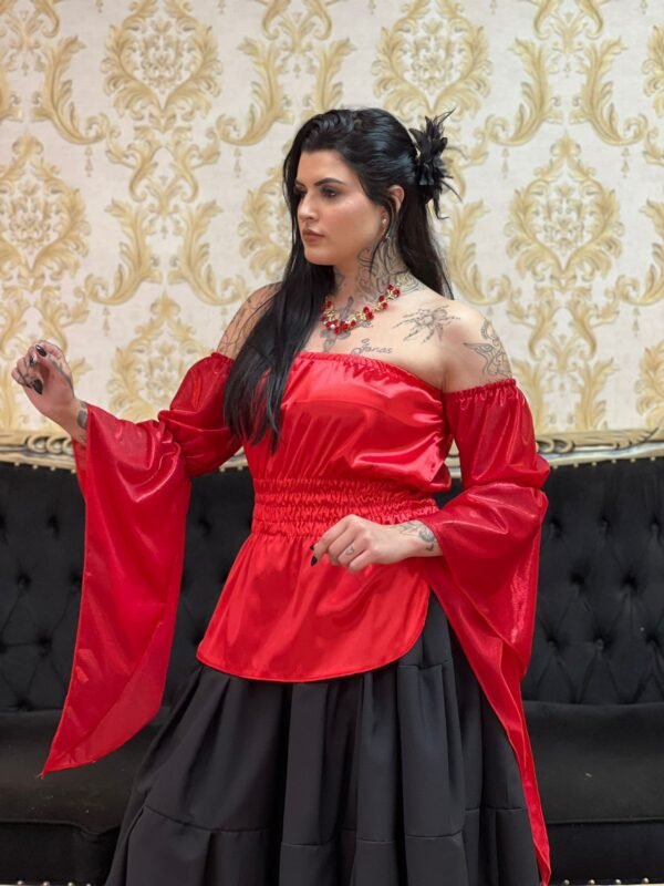 Blusa Mangão Vermelha 132 - Imagem 2