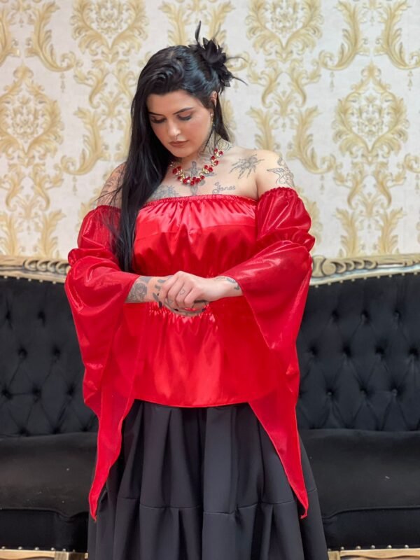 Blusa Mangão Vermelha 132 - Imagem 3
