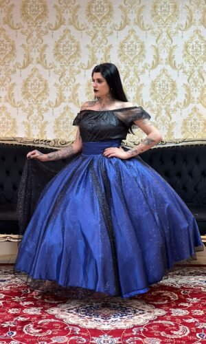 Blusa Brilho Preto 234