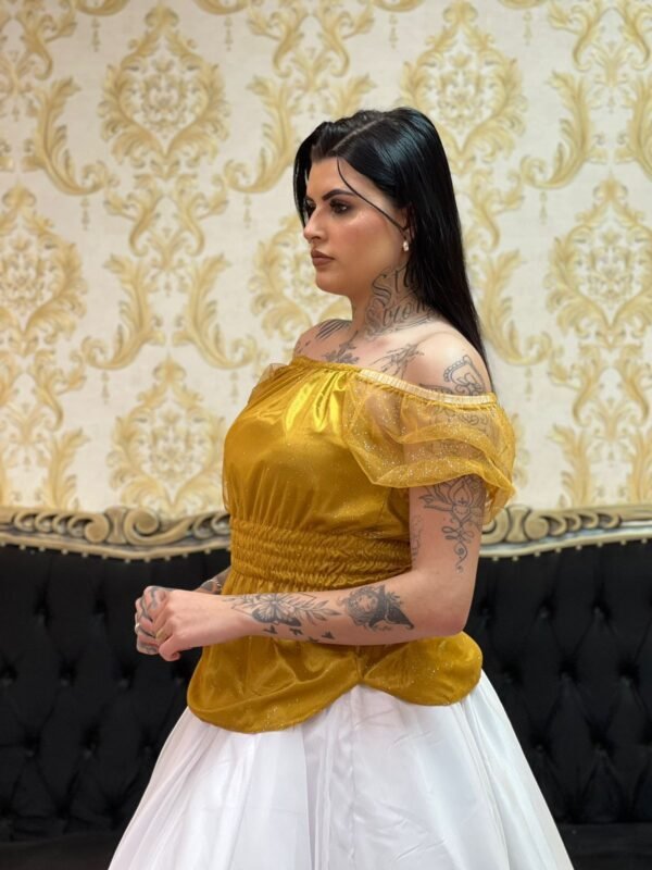 Blusa Brilho Dourada 359 - Imagem 3