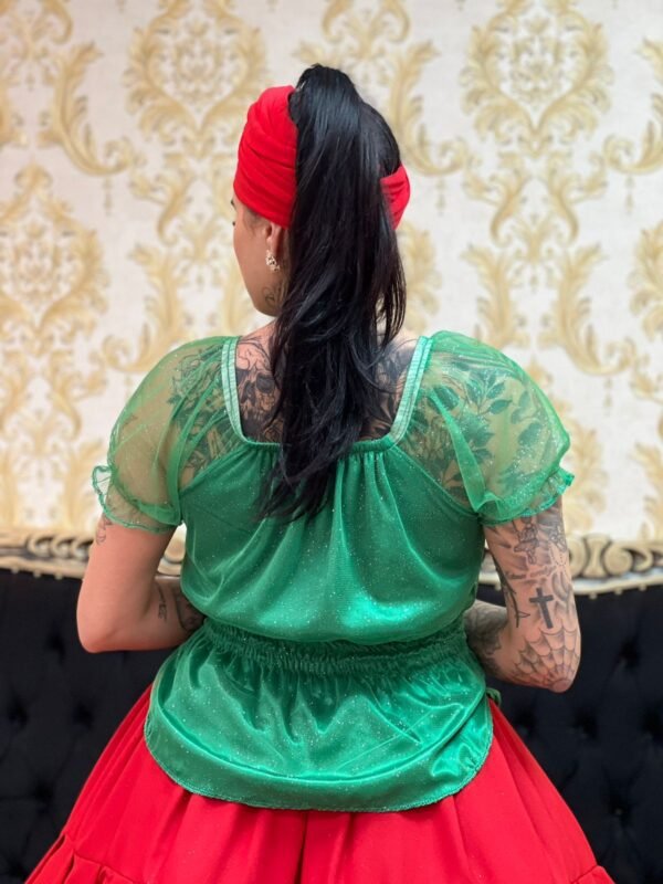 Blusa Brilho Verde 619 - Imagem 4