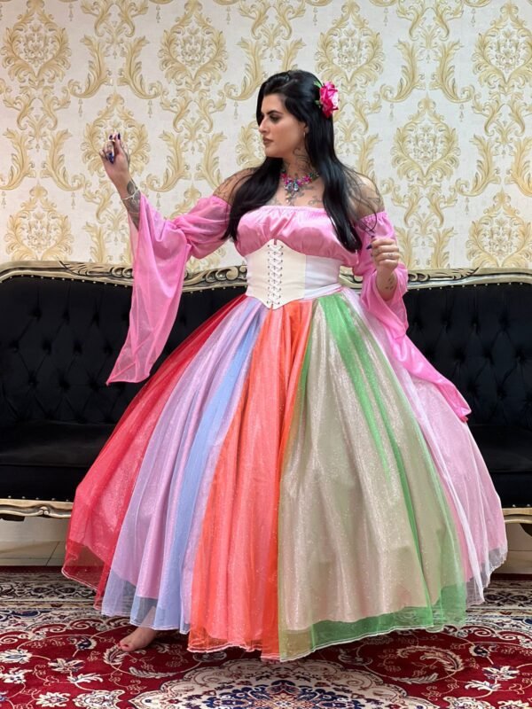 Blusa Manga Brilho Rosa 710