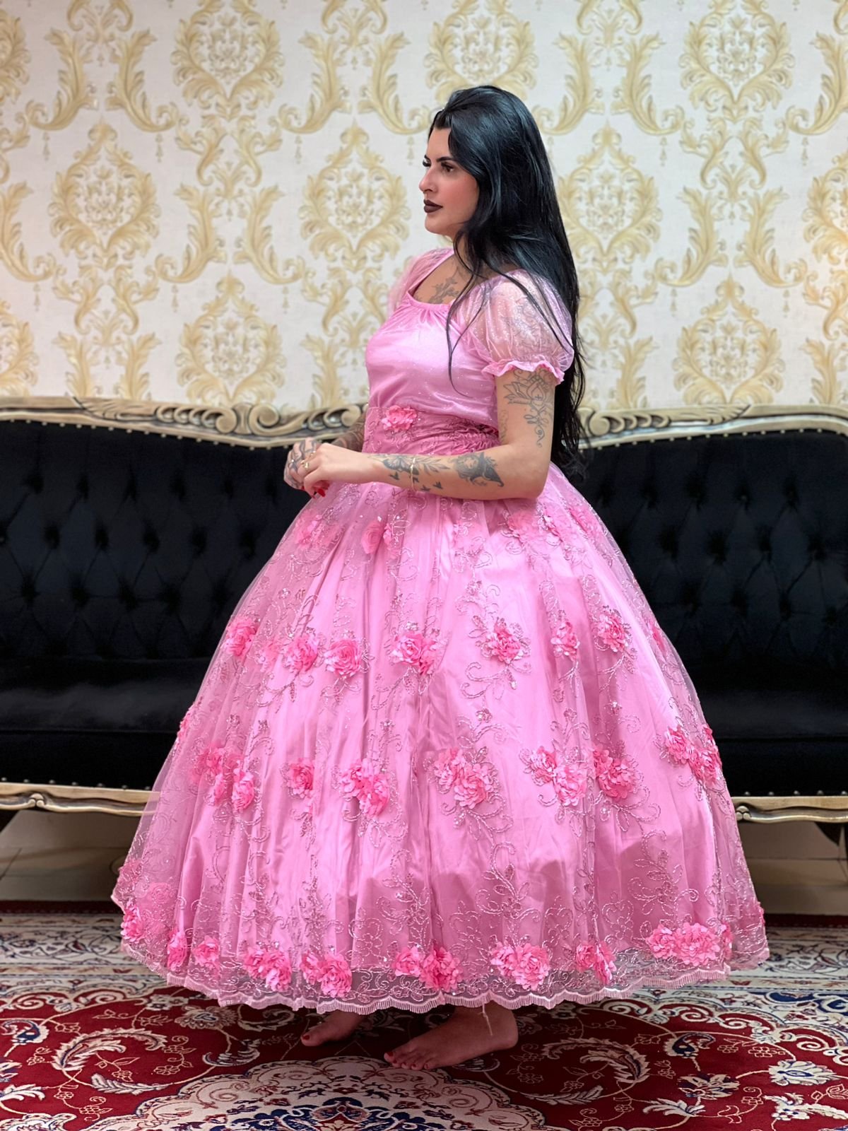 Blusa Brilho Rosa 719