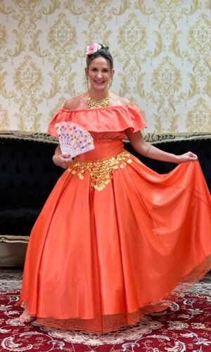 Blusa Babado Oxfor Salmão 800