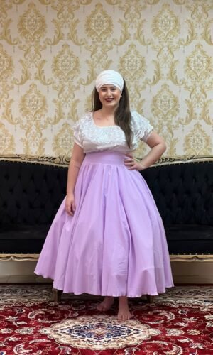 Saia Oxfor Longa Lilás 514