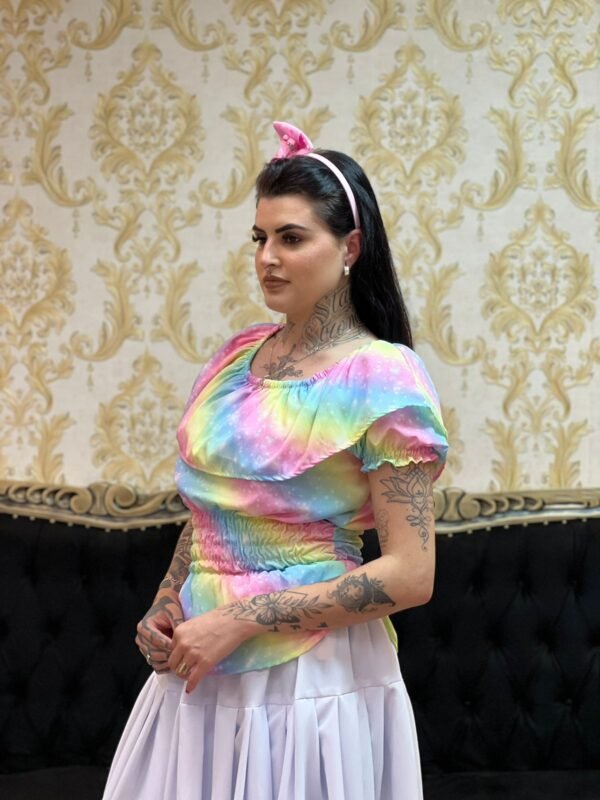 Blusa Babado Arco-Iris 907