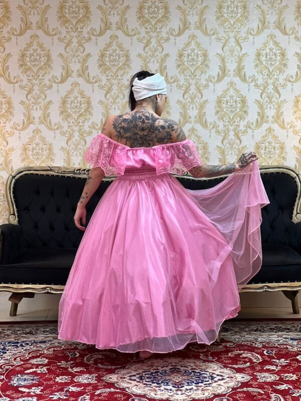 Saia Brilho Longa Rosa 715 - Imagem 3