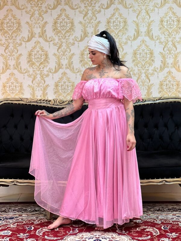 Saia Brilho Longa Rosa 715 - Imagem 2