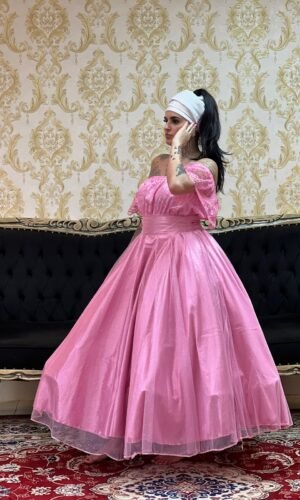 Saia Brilho Longa Rosa 715