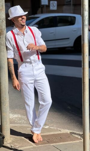 Calça Social Branca 007