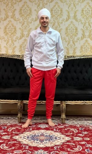 Calça Elanca Punho Verm 102