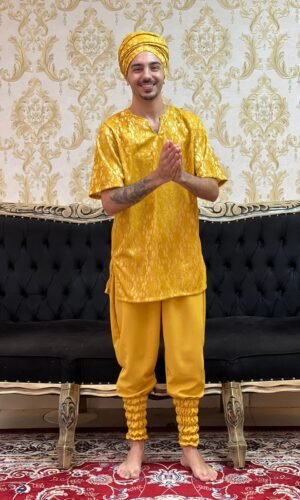 Bombacha Oxfor Dourada 303