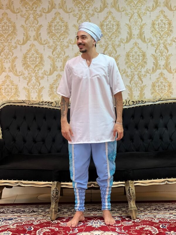 Bombacha Bordada Azul 407