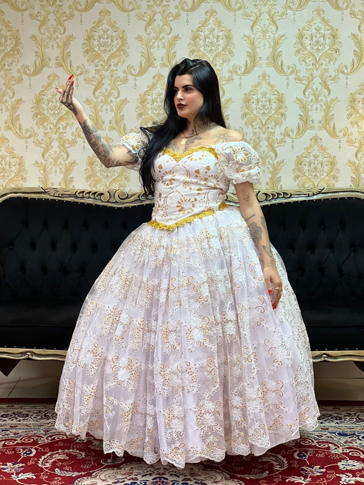 Corpete Bordado Branco/Dou 008