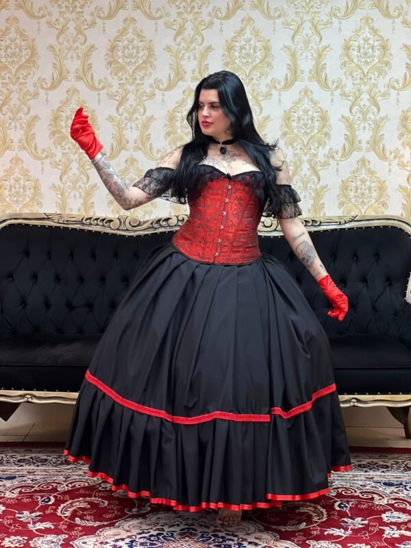 Corselet Vermelho/Pto 111 - Imagem 2
