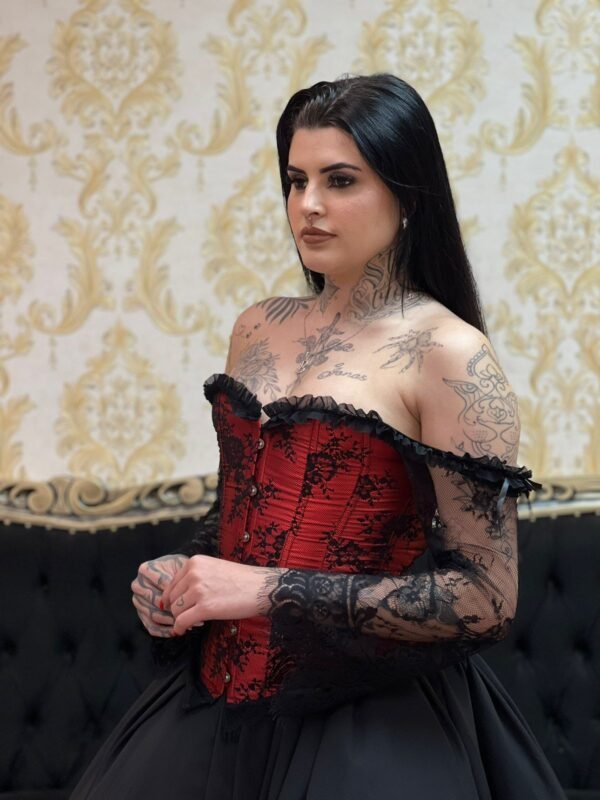 Corselet Manga Verm/Pto 119 - Imagem 3