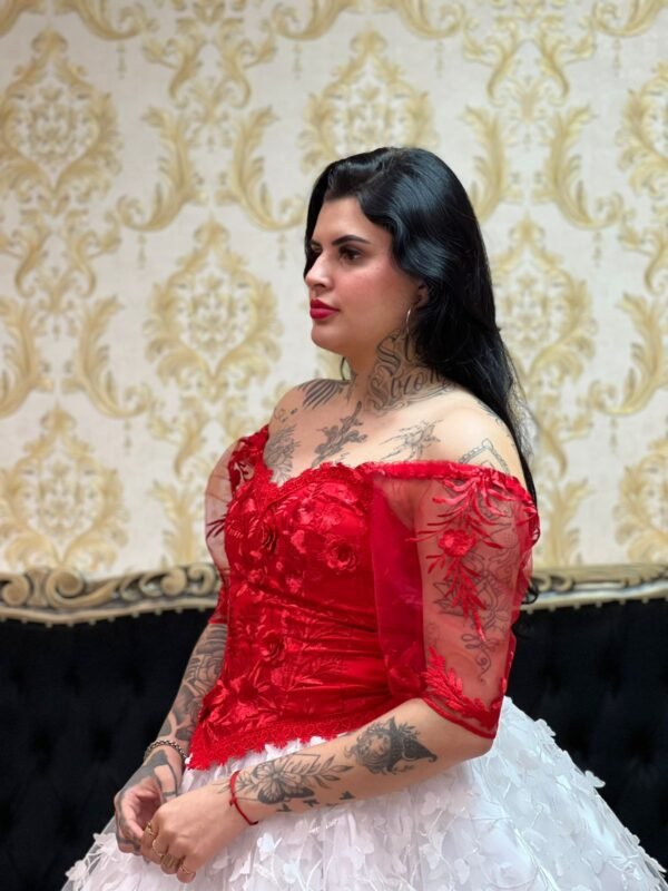 Corpete Rosas Vermelho 125 - Imagem 4