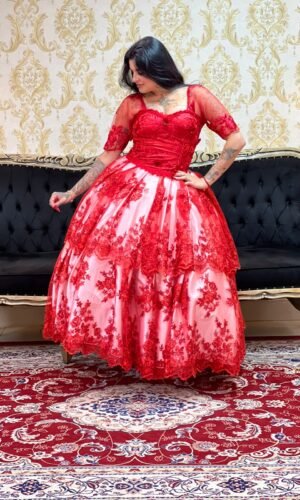 Corpete Rosas Vermelho 125