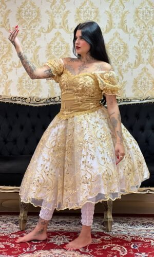 Corpete Bordado Dourado 350