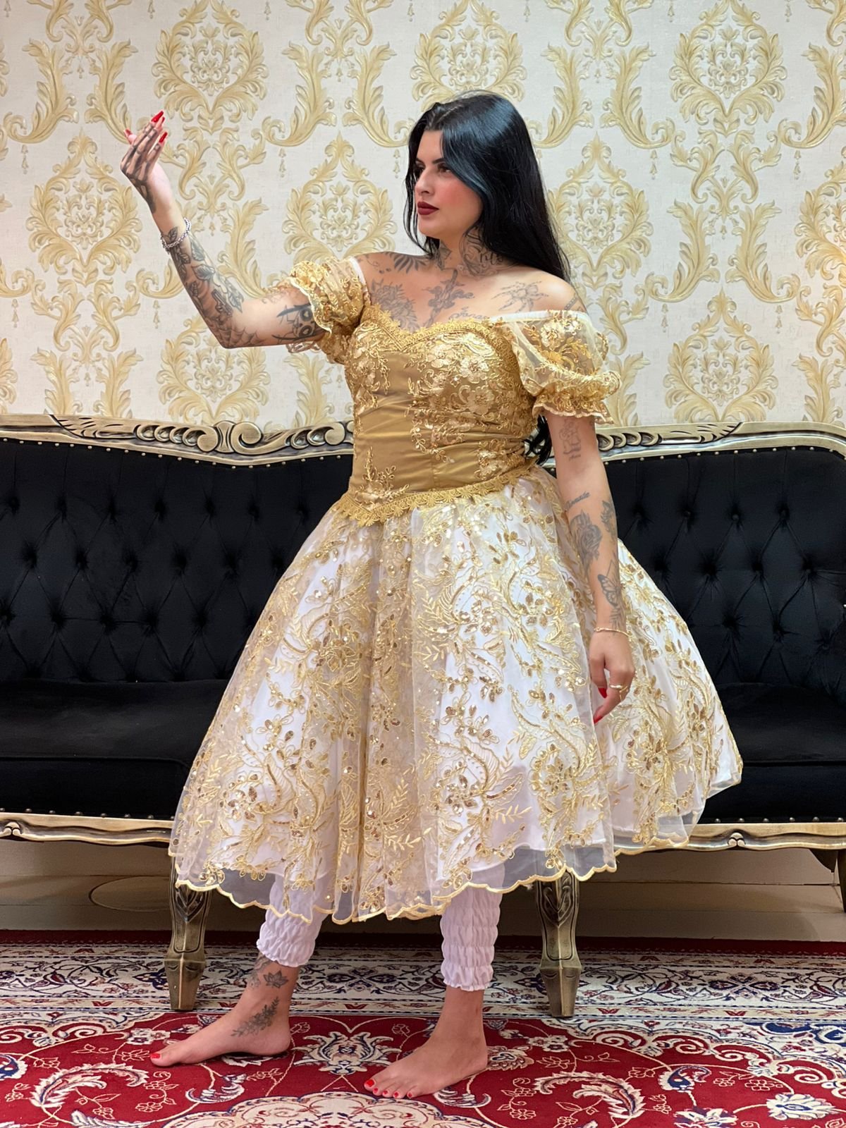 Corpete Bordado Dourado 350