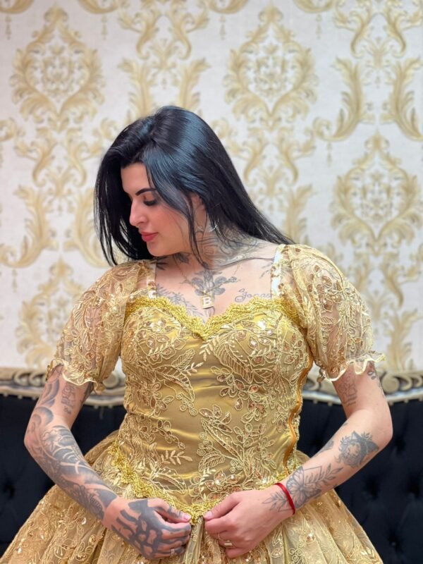 Corpete Bordado Dourado 350 - Imagem 2