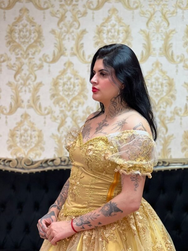 Corpete Bordado Dourado 350 - Imagem 4
