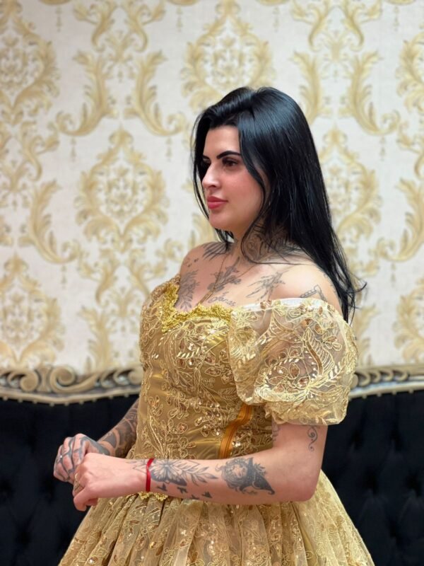 Corpete Bordado Dourado 350 - Imagem 3