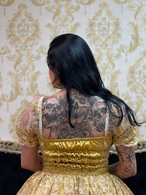 Corpete Bordado Dourado 350 - Imagem 3