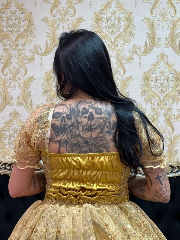 Corpete Bordado Dourado 350 - Imagem 4