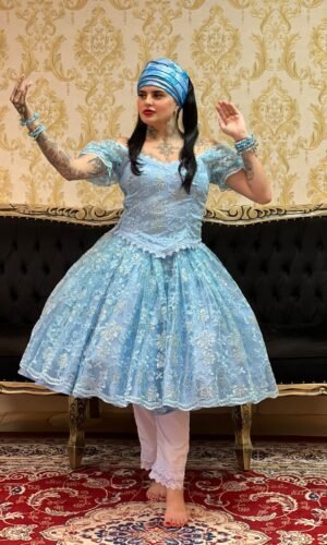 Corpete Bordado Azul 403