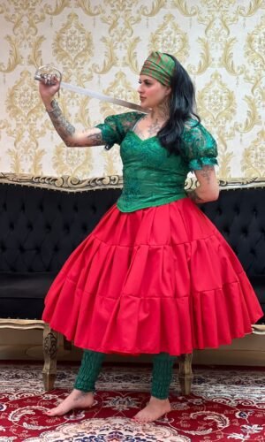 Corpete Bordado Verde 602