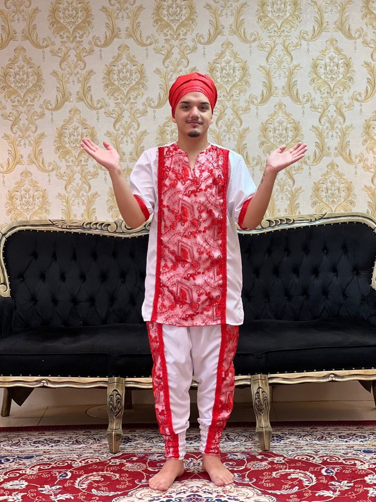 Kafta Bordada Bca/Verm 023