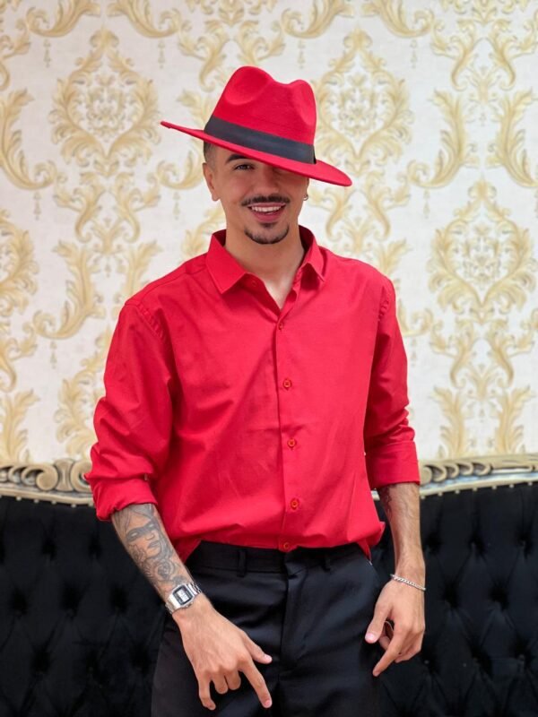 Camisa Social Vermelha 1907 - Imagem 3