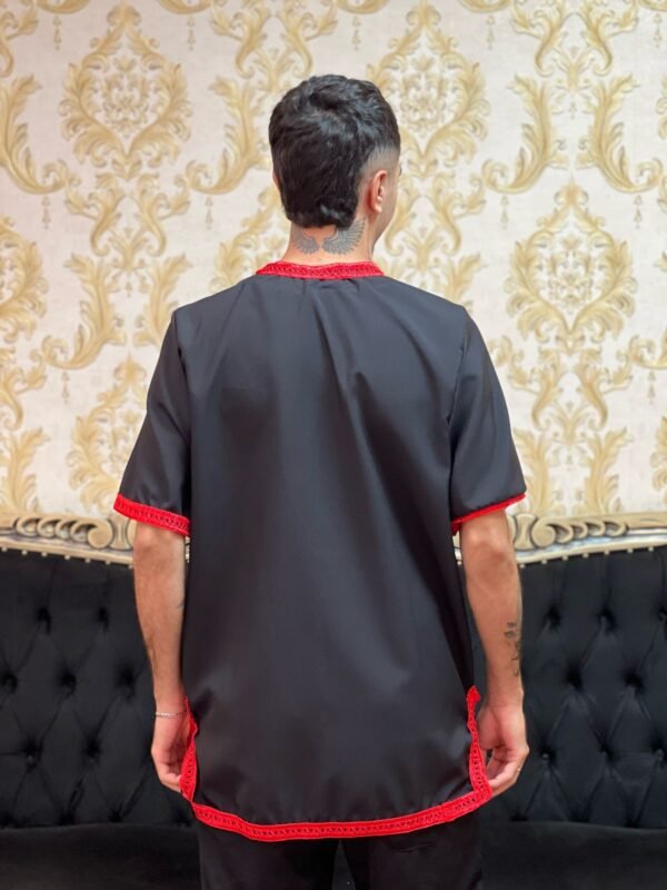 Kafta Oxfor Preto/Verm 217 - Imagem 4