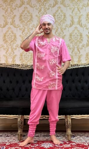 Kafta Bordada Rosa 703