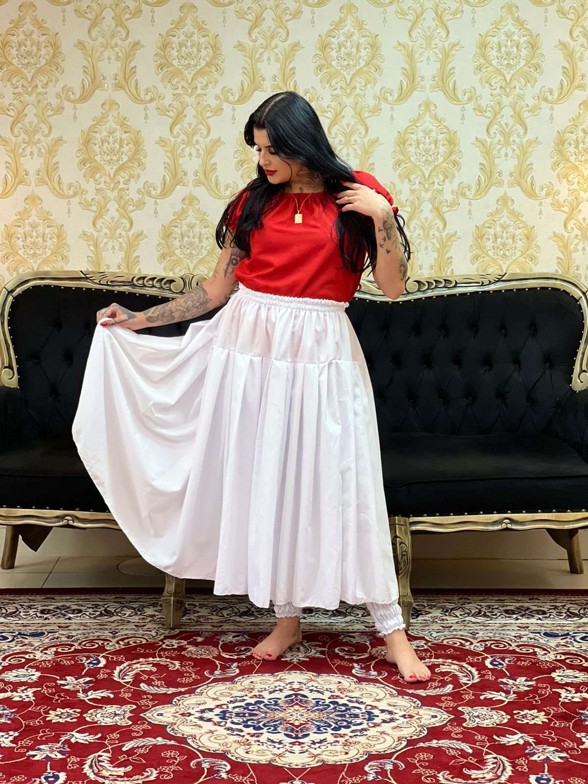 Saia Serão Oxfor Bca Longa 080