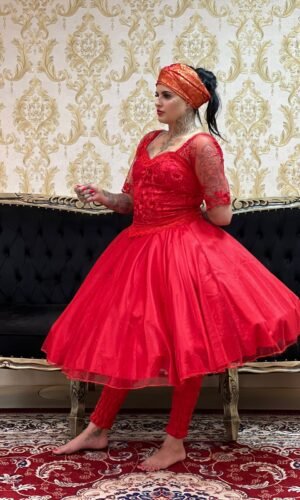 Saia Brilho Curta Verm 105