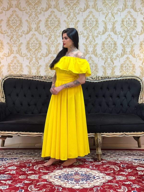 Saia Oxfor Longa Amarelo 302 - Imagem 2