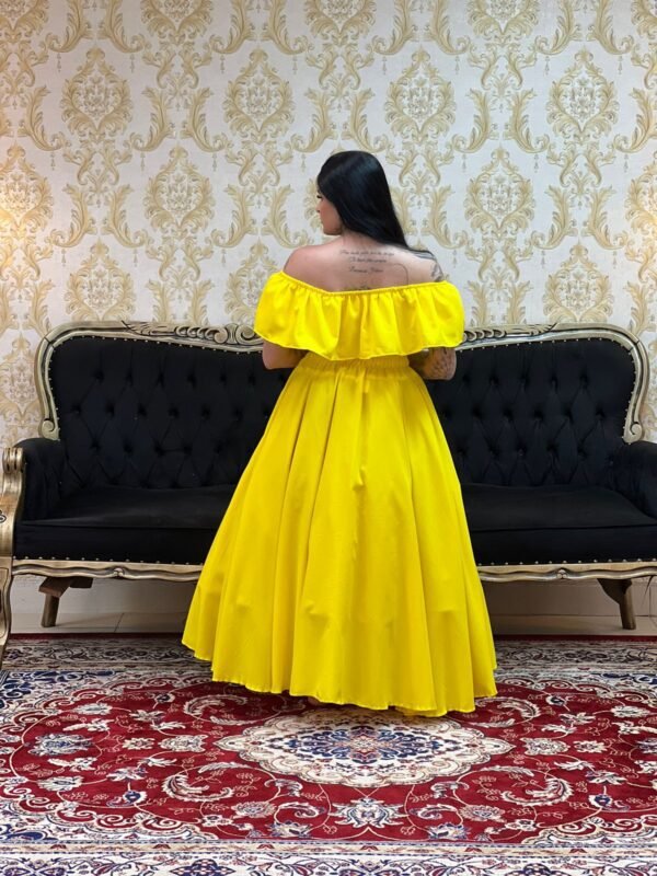 Saia Oxfor Longa Amarelo 302 - Imagem 3
