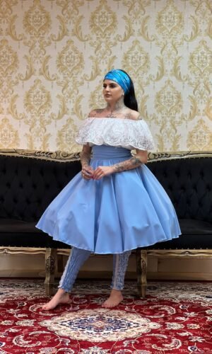 Saia Oxfor Curta Azul 412