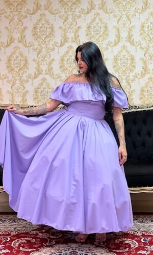 Saia Oxfor Longa Lilás 514