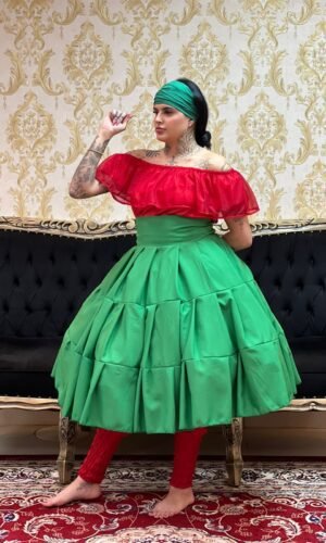 Saia Gomos Oxford Curta Verde 609