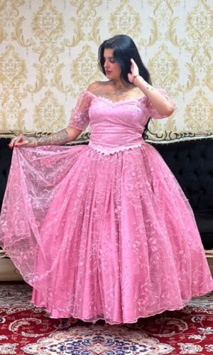 Saia Pérola Longa Rosa 725