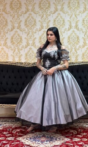 Saia Brilho Longa Bco/Pto 060