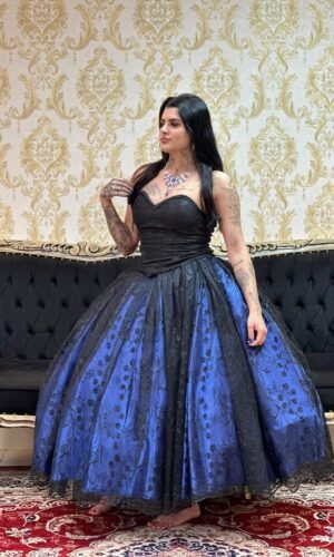 Saia Pérola Longa Azulão/Pto 2476